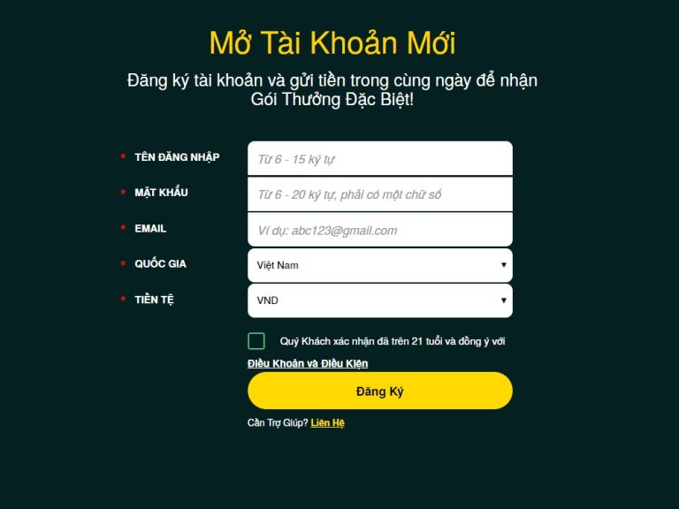 đăng ký V9BET