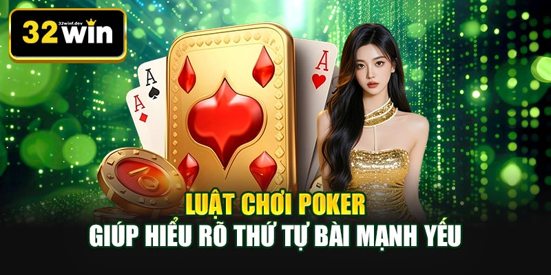 Luật chơi poker giúp hiểu rõ thứ tự bài mạnh yếu